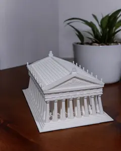The Parthenon 3D Printed Artwork - Plastic Historical Replica for Cultural Heritage Enthusiasts