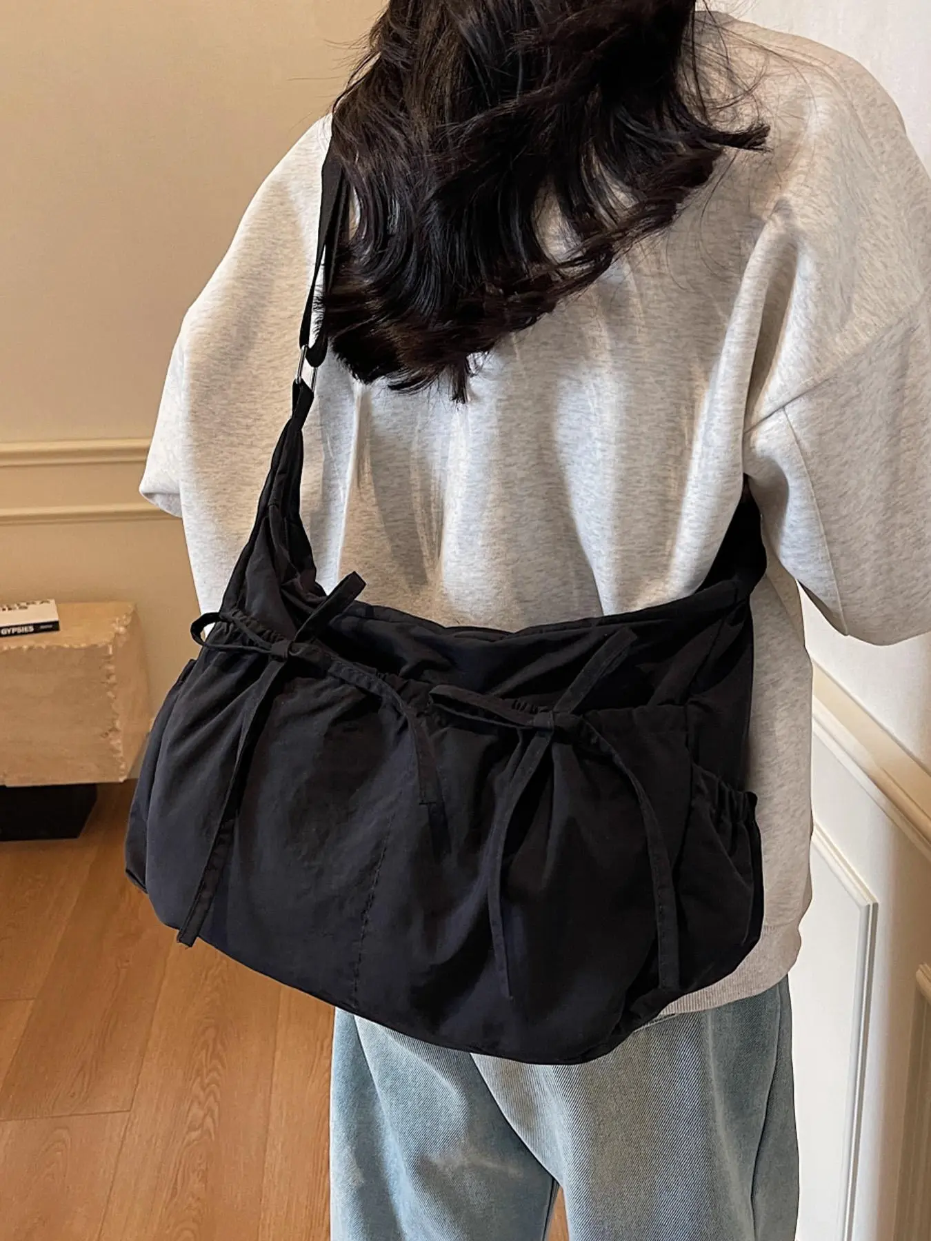 Women's Solid Color Shoulder Bag, Fashionable Temperament Simple Versatile Crossbody Bag for Work, School, Daily Commuting, Casual Trendy Versatile High-quality Daily Commuting Bag, Casual Messenger Bags, Stylish Versatile Bag