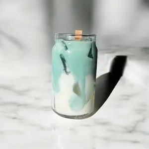 Matcha Latte Candle - Decorative Green Lattes with Matcha Flavor, Ideal for Home Decor and Ornaments