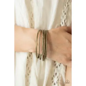 Lock, STACK, and Barrel - Bracelet Brass