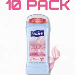 Suave Deodorant Antiperspirant 2.6oz 10 Pack Comfort Body Care Cleanser