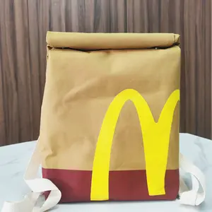 Funny Bag New McDonald's Backpack Canvas Backpack Large Capacity Fashion Bag for Women Men
