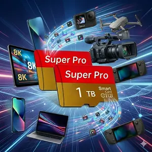 2-Pack 1TB Micro SD Card Memory Card Bundle - High Speed A2 Class 10 U3 V30 Performance, Universal Storage Expansion with SD Adapter for Phone Tablet Camera GPS Switch