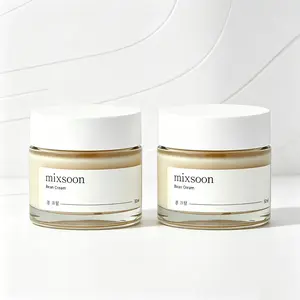 mixsoon 50ml Bean Cream, lightweight Korean facial moisturizer, delivers deep hydration, improves pores and helps you achieve glossy glass skin
