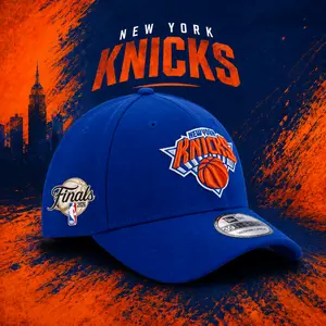 New York Knicks NBA Blue Adjustable Snapback Hat 9FORTY A-Frame | Premium New Era Streetwear Cap