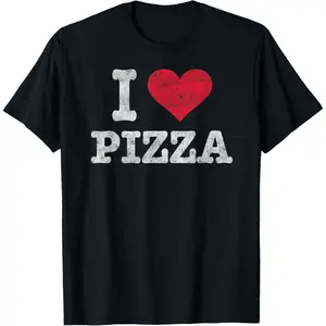 I Love Pizza | Pizza Party | Pizza Pie Slice | Pizza Lover T-Shirt Summer Gift Casual Shirt Men Graphic Cotton Tee Menswear Soft Comfy Shortsleeve Streetwear Top Breathable Crewneck