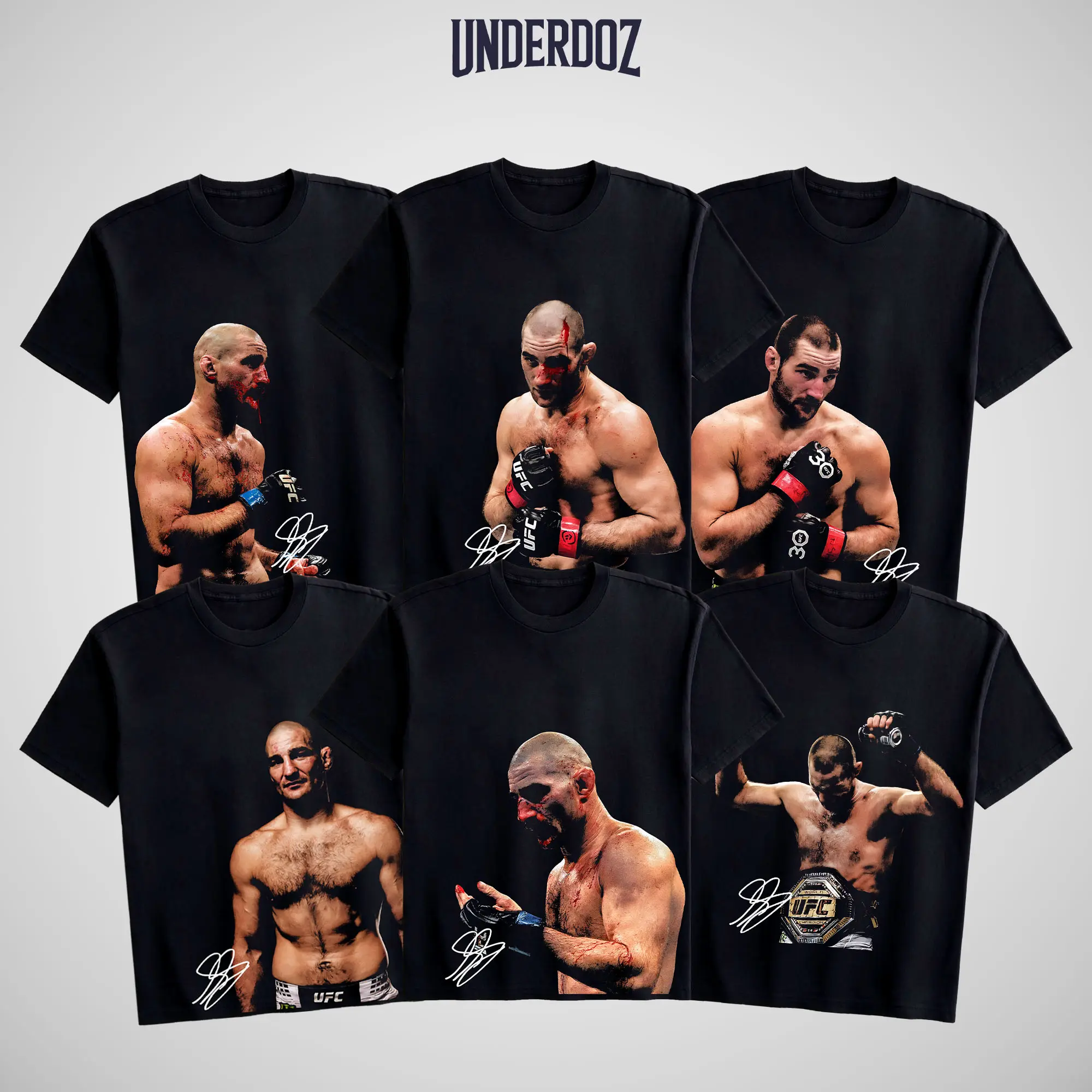 UFC Men's Sean Strickland "Tarzan" Graphic T-Shirt - 100% Soft Cotton Short-Sleeve, Fitted Cut, Vintage MMA Fan Apparel, Casual Streetwear (Do Not Dry Clean, 7-Day Return/Exchange Policy)