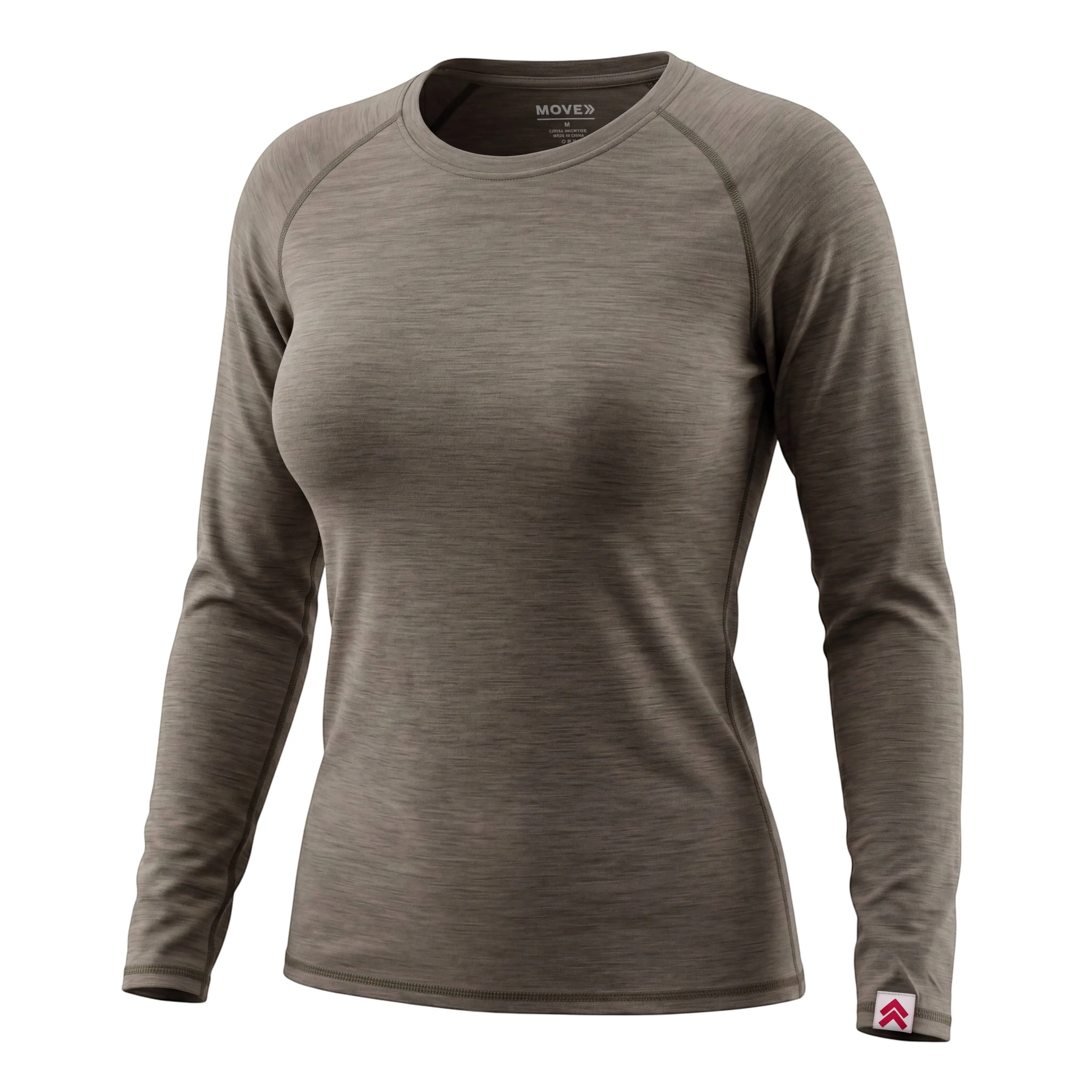 MOVE sport apparel Women's Long Sleeve Merino Base Layer Shirt