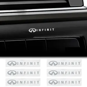 3D Metal Car Emblem Sticker for Infiniti Q50 Q60 Q70 Qx50 Qx55 Qx60 Qx70 Qx80 Ex25 Fx35 Fx45 G25 G35 G37, Universal Interior Exterior Decoration