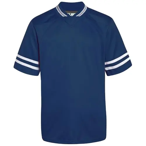 White Stripe Navy Blue Jersey