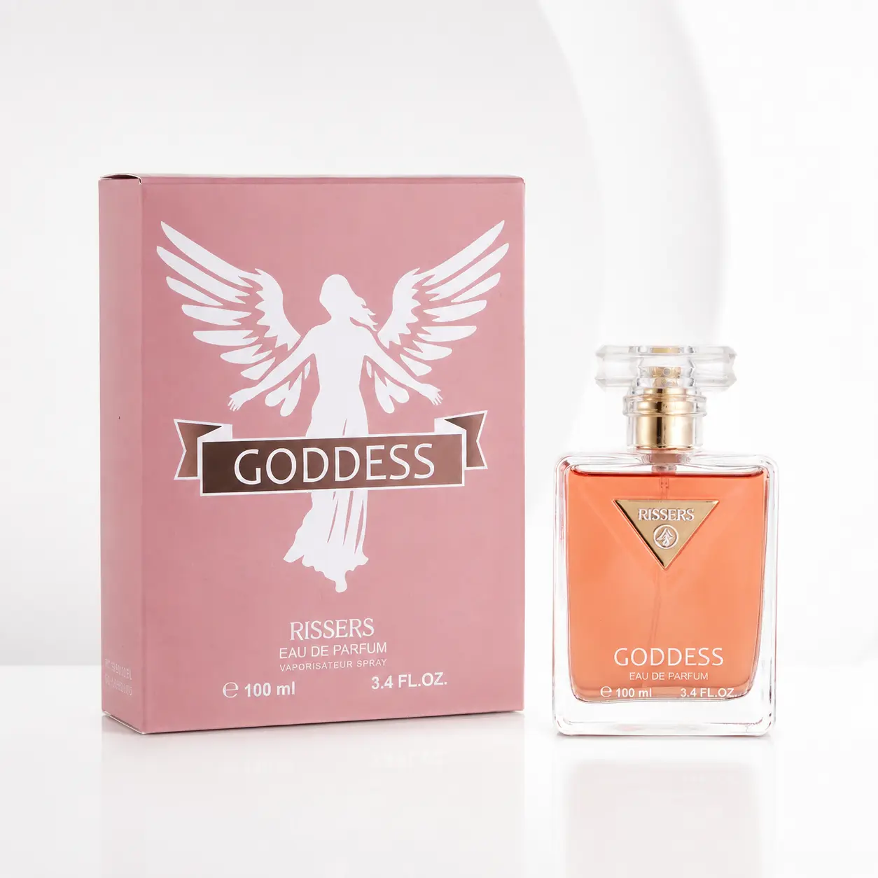 RISSERS GODDESS Perfume for Women, Eau de Parfum Natural Spray 3.4 Oz, Long Lasting Sweet Floral Fruity Woody  Aromatic Fragrance with Jasmine, Citrus & Soft Vanilla, Warm Elegant Feminine Scent, Daily Wear，Date Night，Luxury Gift for her