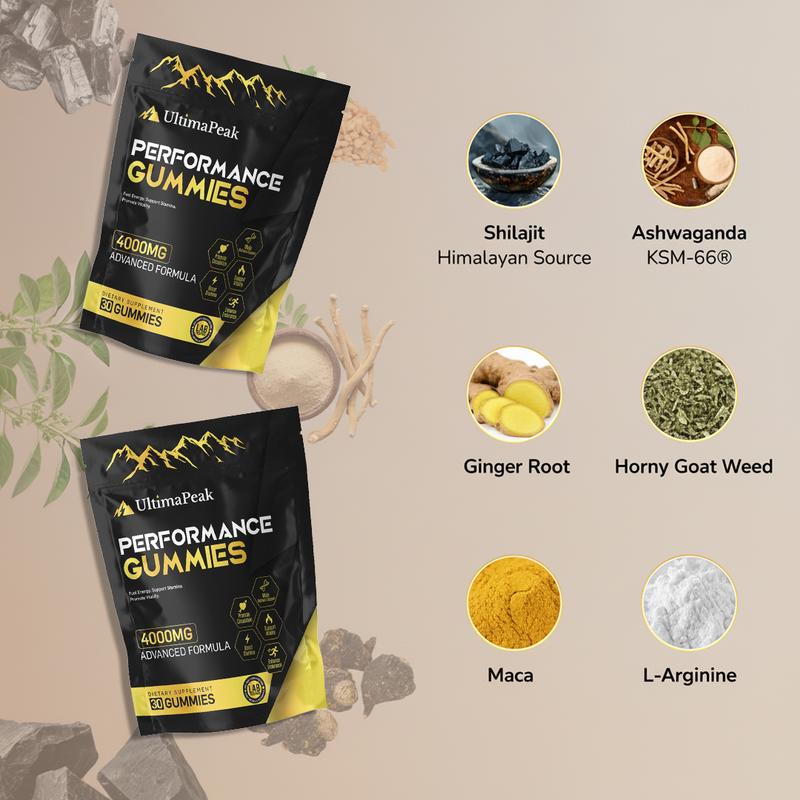 Shilajit Gold Gummies – Natural Energy & Focus Support | 30-Day Supply