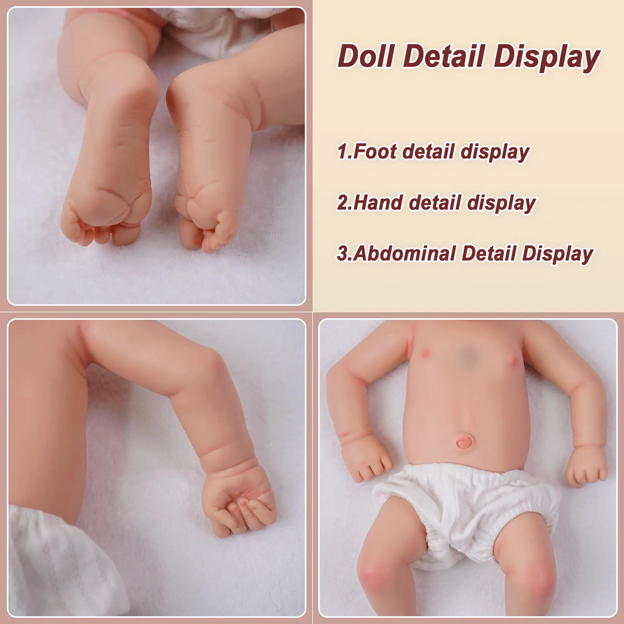 FunCuddle NO.9 doll, 16.93-inch baby girl doll, all silicone doll, reborn doll, baby like skin, realistic appearance, suitable for companionship and role-playing toy dolls, exquisite packaging - TikTok Shop FunCuddle NO.9 doll, 16.93-inch baby girl doll, all silicone doll, reborn doll, baby like skin, realistic appearance, suitable for companionship and role-playing toy dolls, exquisite packaging - TikTok Shop