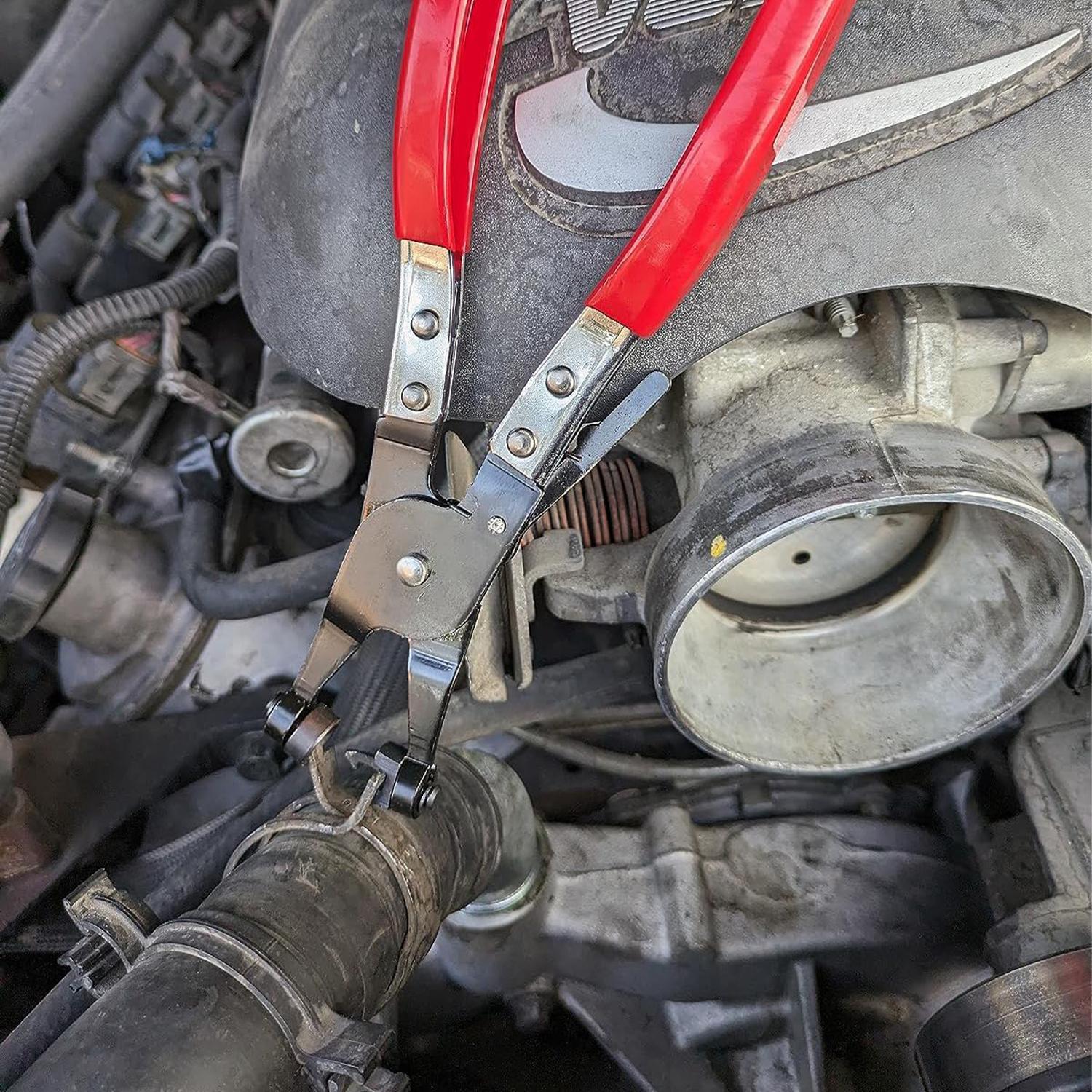 Auto Repair Automotive Electrical Disconnect Pliers, High-Carbon Steel 60° Angled Connector Separator, Hose Clamp Pliers, Trim Clip Removal Tools & Plug Release for Auto Repair