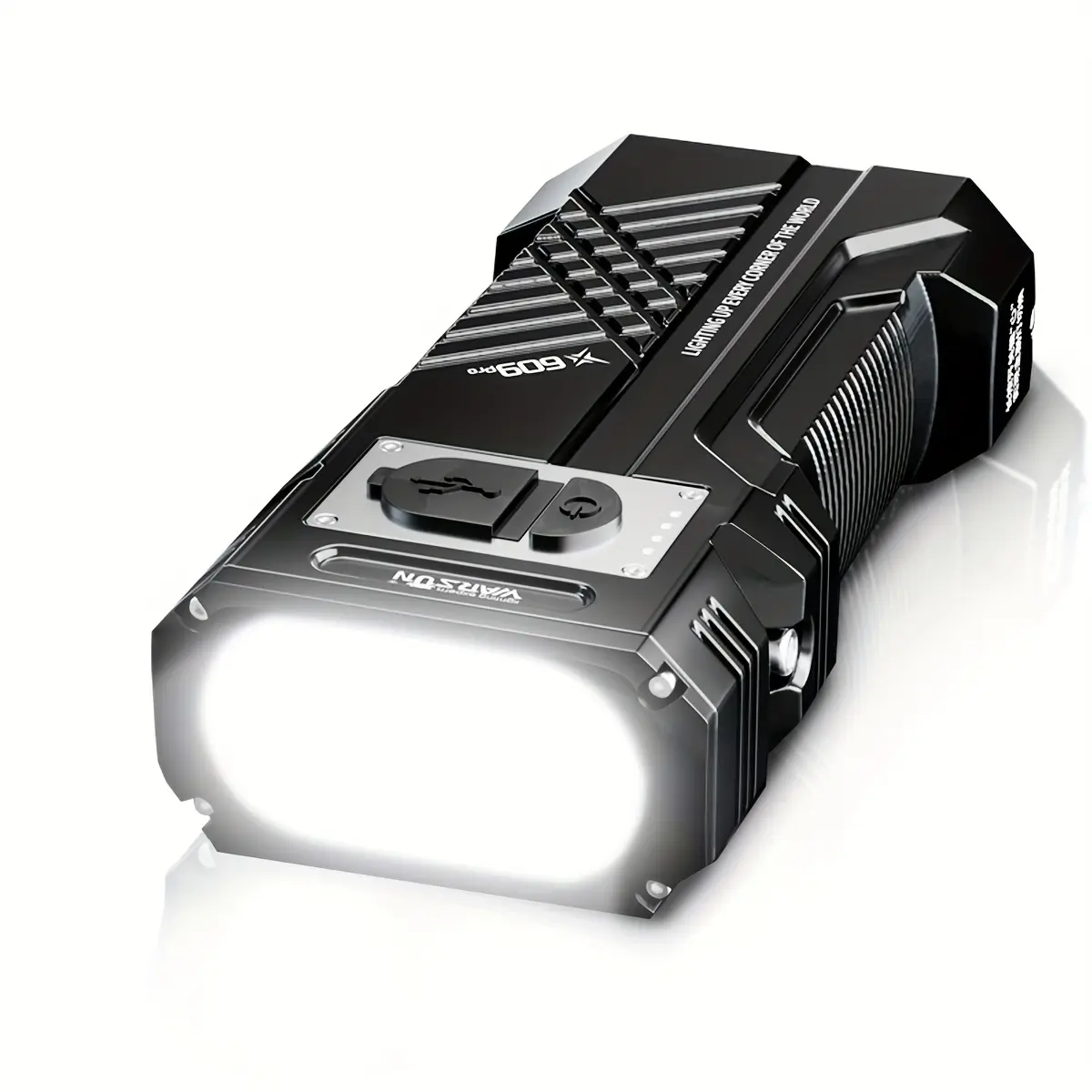 Warsun 12000Lm's Most Powerful LED Flashlight Rechargeable Flashlight Tactical Lantern Long Lens Handheld Lamp Camping Handheld Lamp