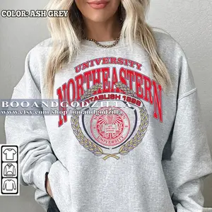 Retro Style Northeastern University (1898) Sweatshirt, Northeastern University (1898) Shirt, USA University Shirt