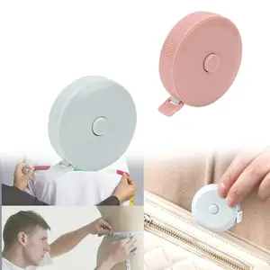Mini Portable Retractable Soft Ruler with Keychain, Accurate Measuring Tool for Sewing Crafts DIY Projects Body Size Measurement Tape