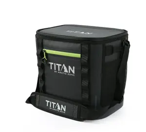 Titan by Arctic Zone 24 Can, 16 Quart Welded Soft Cooler with Waterproof Exterior, Black