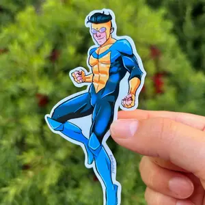 Invincible Fan Art Sticker, Glossy Diecut, Waterproof Vinyl