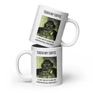 Deep Rock Galactic Mission Control Funny Meme Mug Touch My Coffee