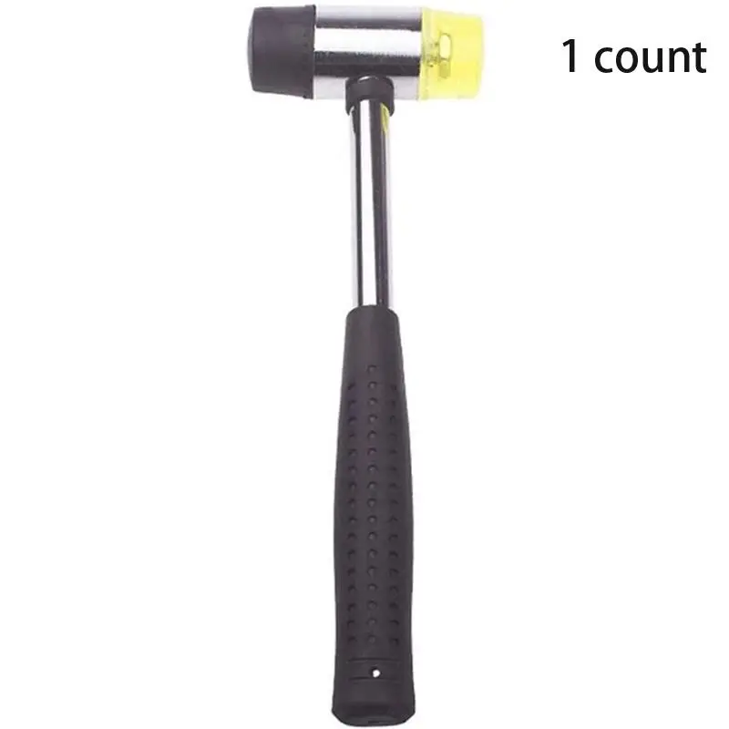 Professional Anti-slip Handle Rubber Hammer, Strong & Durable Hammer for Jewelry & Leather Crafts Maintenance, Hand Tool for Home, Rubber Mallet