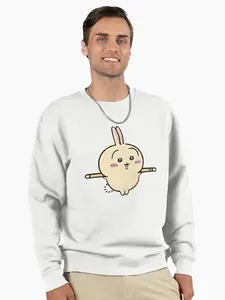 Chiikawa Usagi Pullover Sweatshirt  Winter Casual Wear - Comfy Sweatshirt