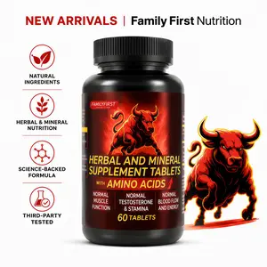 Ultimate Men's Health Formula - Family First Nutrition - Nitric Oxide Booster 60 Tablets - Prostate Health Formula - Herbal & Mineral Supplement Tablets - Support Blood Circulation and Prostate Health