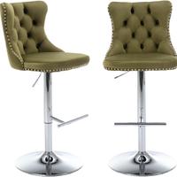 Olive Green-silver Leg