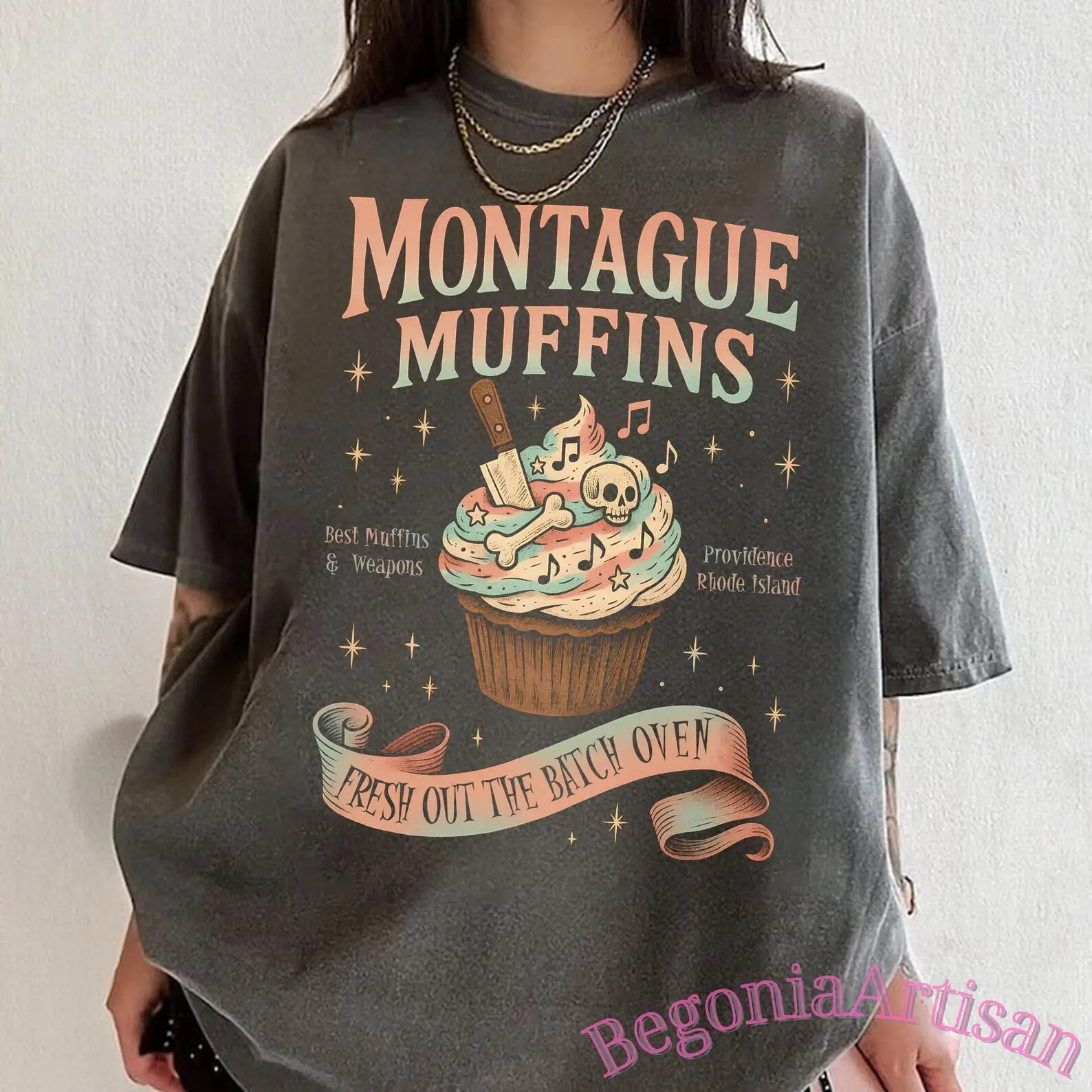 Montague Muffins Comfort Colors Shirt, Butcher and Blackbird Tee, Dark Romance T-Shirt, Scythe and Sparrow Shirt, Brynne Weaver Bookish Tee
