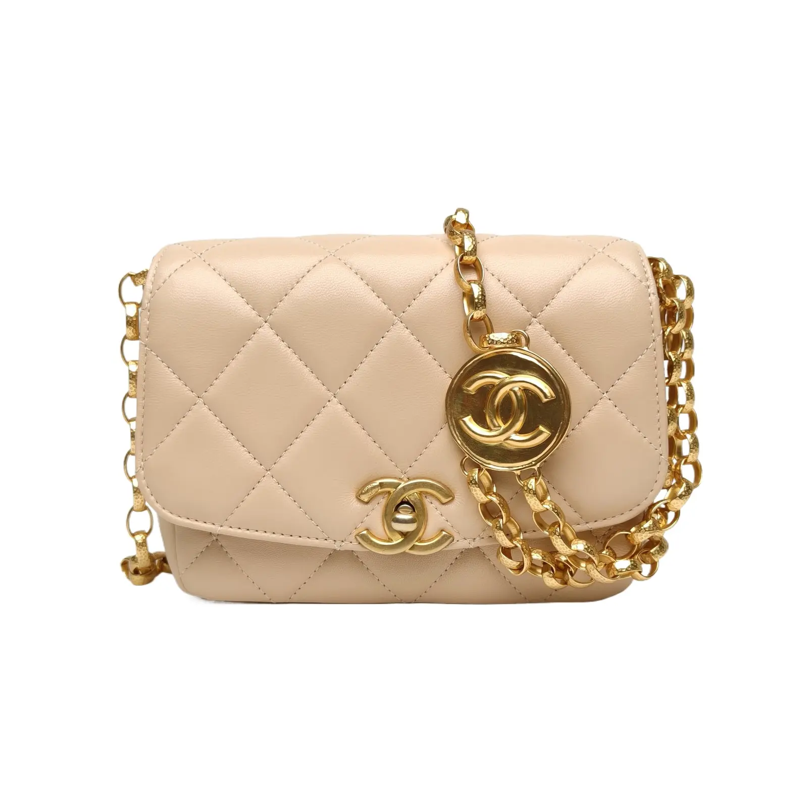 Pre-owned CHANEL leather Tote Bags TianaCHANEL CF flap bag, Square Bag, 17cm P236068973