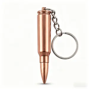 Metal Bullet Keychain - Durable Tactical Military Key Ring for Men, Ideal for Cars, Backpacks, Bags & Military Enthusiast Gifts