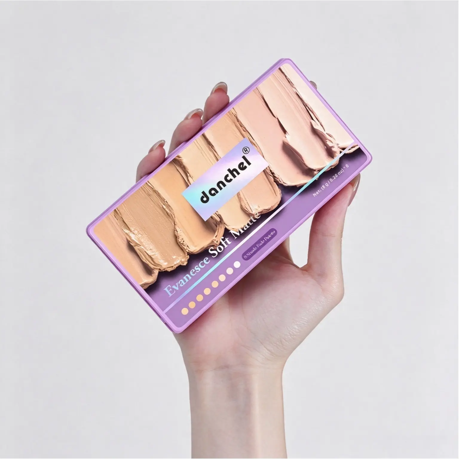 8-Color Matte Cream Base Corrector and Concealer Palette - Longwear, Waterproof, Full-Coverage, Assorted Shades Concealer & Foundation for Color Correction, Contour Highlighting, Daily Commute, Dark Tattoo Coverage