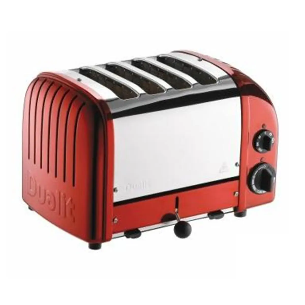 212 MAIN Dualit Briel Espressione 4-Slice Classic Kitchen Toaster - Extra-Wide, Multi-Slot, Retro Look, Durable Candy Red with Removable Tray