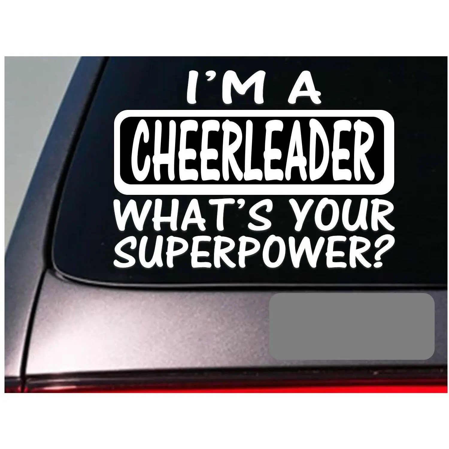 I'm a cheerleader sticker decal *E139* gymnastics gym cheer camp pom pom