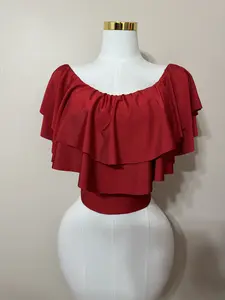 OFF SHOULDER LAYERED TOP Comfort Fit