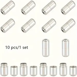10 Pack Metal Shoe Laces Locks, No Tie Alloy Shoelace Buckles, Durable Non-Loose Footwear Fixtures, Easy Fastening Solution for Shoes