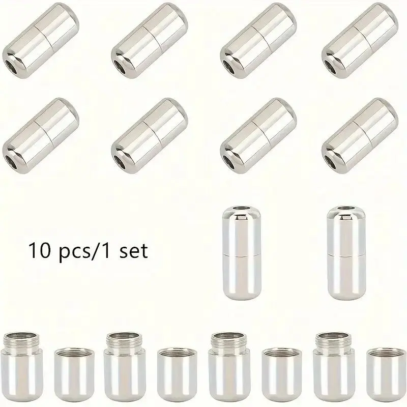 10 Pack Metal Shoe Laces Locks, No Tie Alloy Shoelace Buckles, Durable Non-Loose Footwear Fixtures, Easy Fastening Solution for Shoes