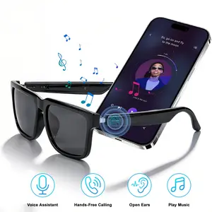 Smart Bluetooth Glasses,Built in Mic & Speakers,Smart Wireless Headphone Sunglasses/Blue Light for Men and Women,Athletic/Outdoor UV Protection,Touch & Voice Control,Unisex