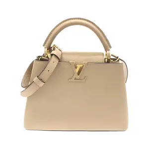 Pre-owned Louis Vuitton Calfskin Shoulder Bags Capucines BB Calf Leather Handbag