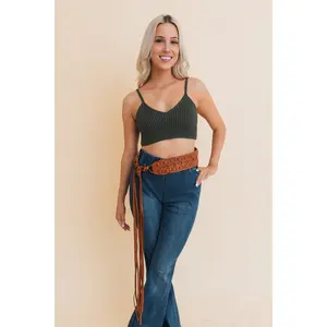 Wide Woven Leather Waist Tie Up Belt for Women Boho Chic Adjustable Wrap Belt, Fashion Corset Style Cinch Belt, Elastic Waist Dress Belt for Dresses, Sweaters & Coats