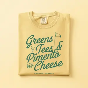 Comfort Colors Greens Tees Pimento Cheese Shirt, Funny Golf Tee Shirt, Augusta National Golf Club, Georgia Golf, Vintage Golf Shirt, Retro Golf Lover Gift