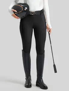 Women Full Seat Breeches Faux Back Pockets Gym Athletic Clothes Gym Clothes Workout Activewear For Fitness Gym Sportswear Bottoms