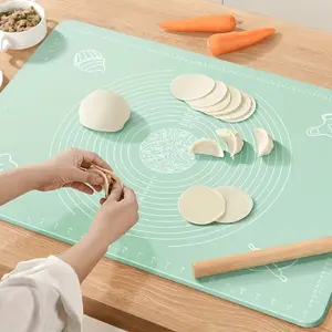 Durable Silicone Baking Mat, Non-Slip Surface, Food Grade Safe, Easy to Clean Bakeware Kitchen Accessory for Baking, Rolling Dough, Candy, Cookies