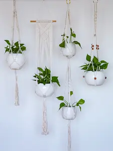 Macrame plant hanger | artificial hanging plant | plant hanger | artificial hanging basket | plant planter hanging macrame hanger