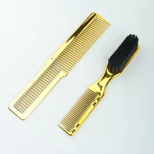 Double Sided Hair Brush Comb, 2 Counts/set Hair Salon Styling Comb, Beard Comb, Hairdressing Comb, Hair Styling Tool for Women & Men