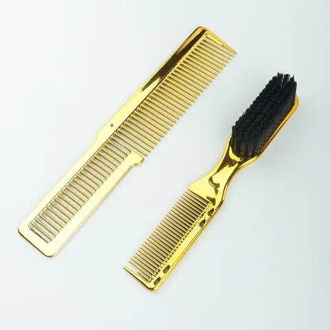Double Sided Hair Brush Comb, 2 Counts/set Hair Salon Styling Comb, Beard Comb, Hairdressing Comb, Hair Styling Tool Comb Type for Women & Men