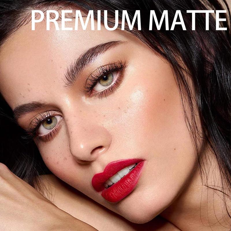 12Pcs Velvet Matte Liquid Lipstick Set, Nude Matte Lip Gloss,Waterproof Lipstick,Long Lasting Quick-drying Non-Stick Cup Nude Lip Stain Kit,Professional Lip Makeup Gift Kit for Women Gloss Lipgloss Lip Care Glossy Cosmetic