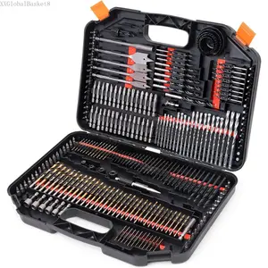 Drill Bit Set - 246 Comprehensive Premium Quality Drill Bits Kit for Wood Metal Cement Drilling & Screw Driving, Full Combo Kit Assorted in Organized Carrying Case, Reinforced PackagingXXGlobalBasket8