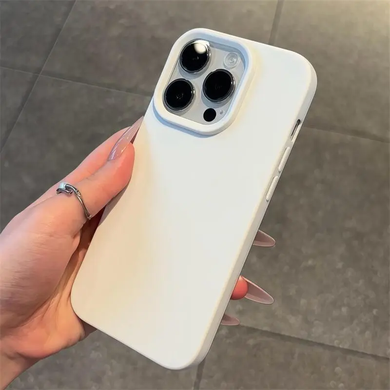 Skin-Feel  iPhone 17/16/15/14/13/12/11 promax  pro plus Case, Liquid-like phone case,Anti-drop Cellphone Protective Case,Shockproof Phone Protective Case Compatible with iPhone Series ,soft cute case
