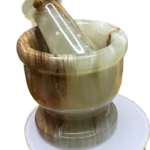 Jade Mortar and Pestle for Ceremonial Practices and Kitchen Use - Versatile Tool for Everyday and Ritual Tasks